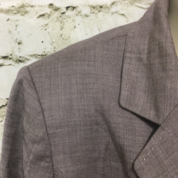 Tahari Tan Wool Blend Wooden Button Blazer - Picture 2 of 6